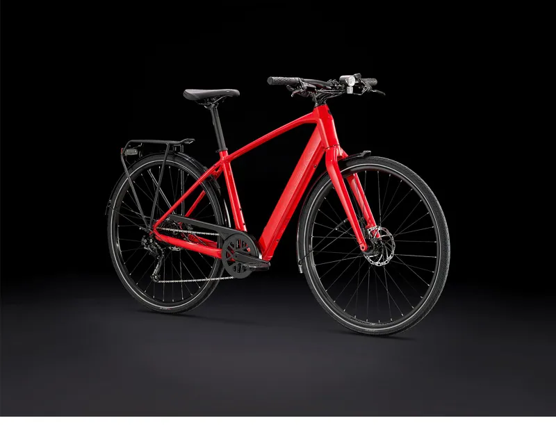 Trek Fx+ 2 Electric Hybrid Bike in Viper Red-9